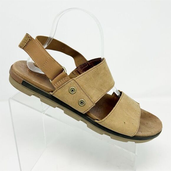 Sorel Women's Torpeda Sandal Light Brown Tan Leather Slingback Size 10.5 Casual - Picture 1 of 12